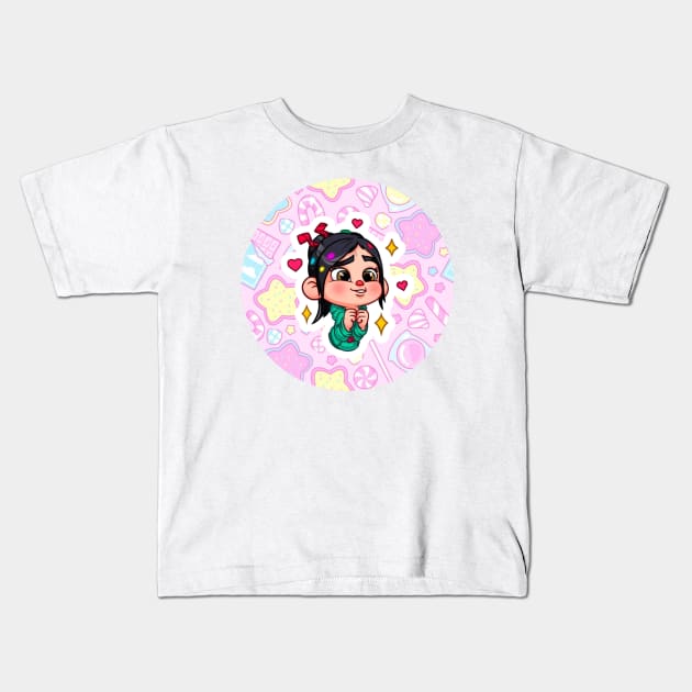 Vanellope Kids T-Shirt by VinylPatch